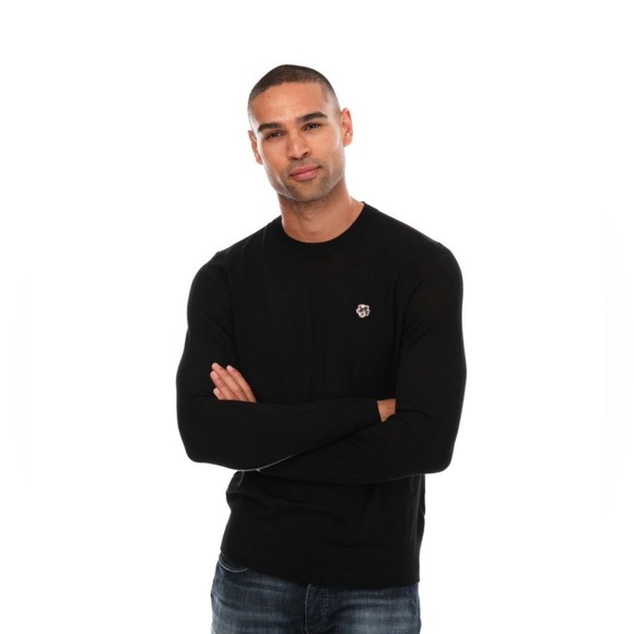 Unisex Ted Baker Black Crewneck Sweater - Picture 1 of 9